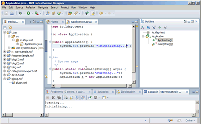 Image:Notes 8.5 - Eclipse, Java, LDAP,...